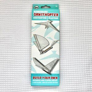 NWT DIY Rubberband Orinthopter Mechanical Wing-Flapping Aircraft Aerodynamic Kit